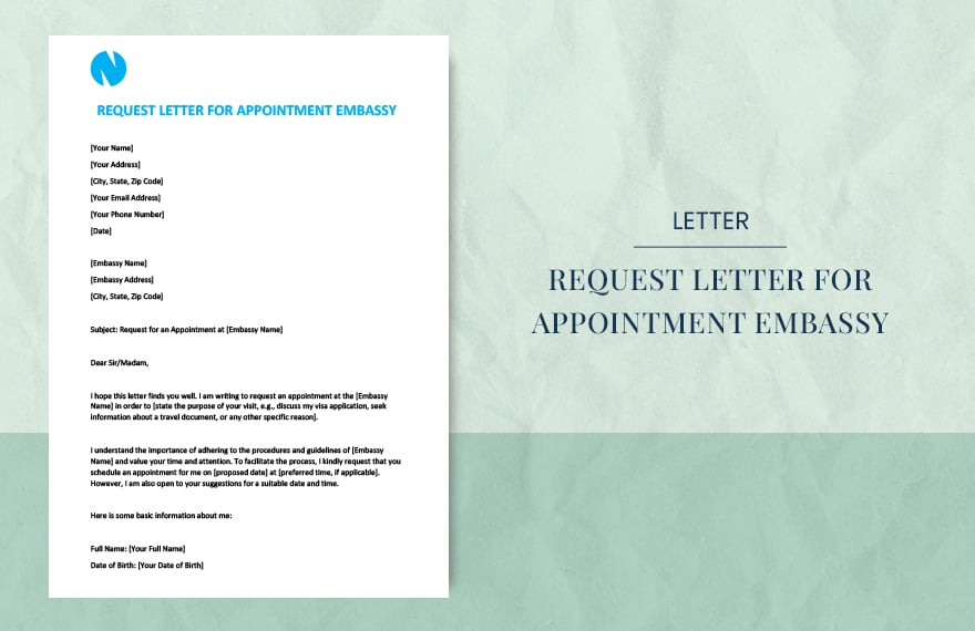 How to Effectively Write a Request Sample Letter to Embassy for Visa Appointment